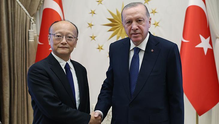 Cumhurbaşkanı Erdoğan, Asya Kalkınma Bankası Başkanı Masato Kanda’yı kabul etti