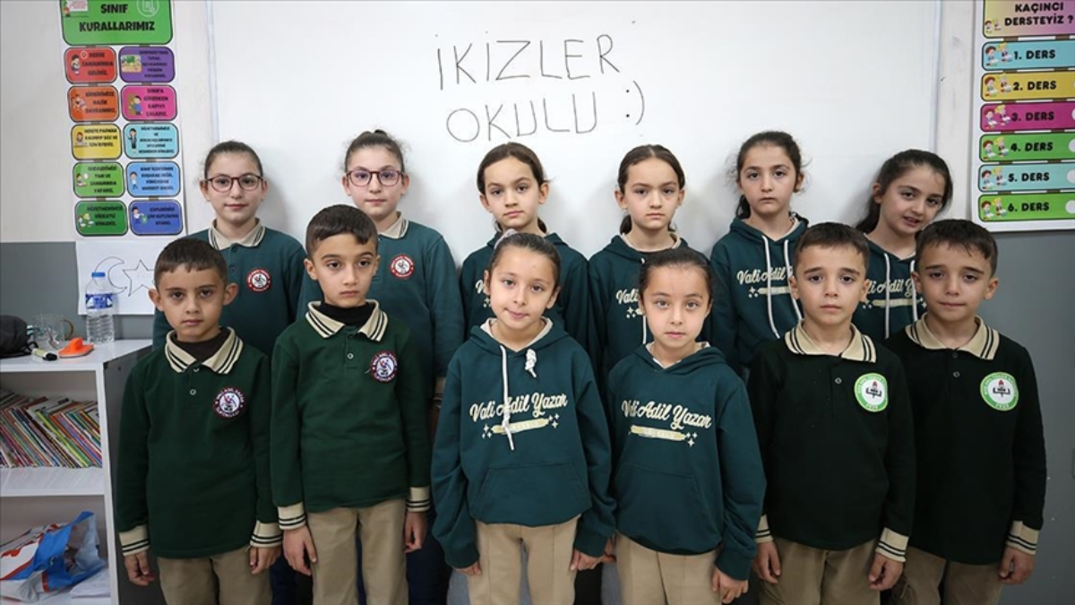 Muş’ta ‘İkizler Okulu’: 21 ikiz öğrenci aynı çatı altında
