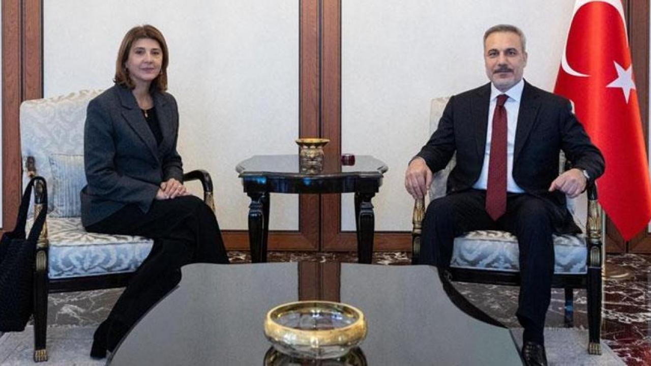 Bakan Fidan, BM Kıbrıs Temsilcisi Cuellar’ı kabul etti