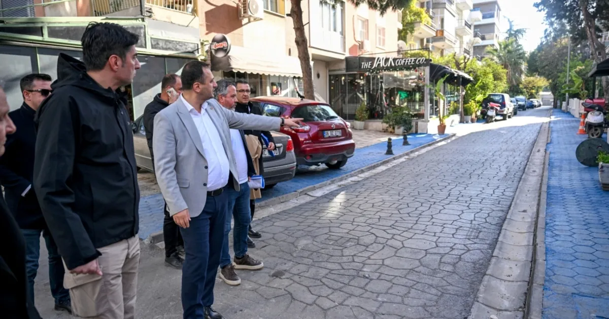 İzmir Bornova’da altyapı çalışmalarına yerinde inceleme