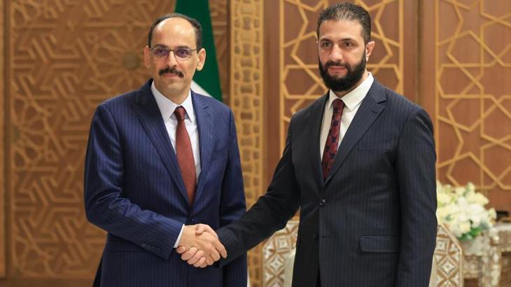 İbrahim Kalın, Suriye Devlet Başkanı Ahmed eş-Şara ile Önemli Bir Görüşme Gerçekleştirdi